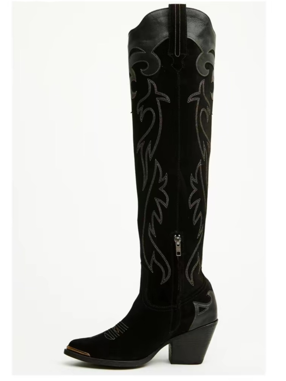 Idyllwind Black Over-the-Knee Western Boot with Embroidered Detail - Picture 3 of 8